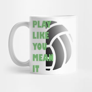 Funny Volleyball Design Mug